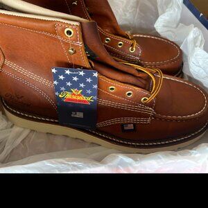 NEW Thorogood Mens sz 11 American Heritage 6” Moc Toe Tobacco Brown Leather Boot